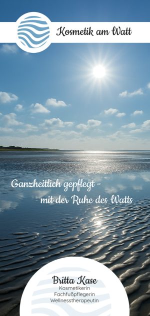 Der neue Flyer 2025 Britta Kase Kosmetik Titelbild